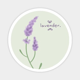 lavender. Magnet